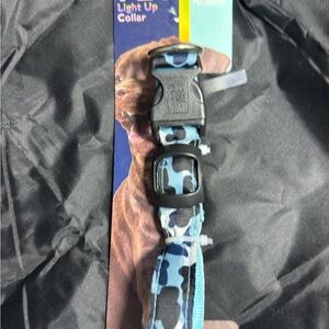 Light Up Dog Collar - Blue Camo